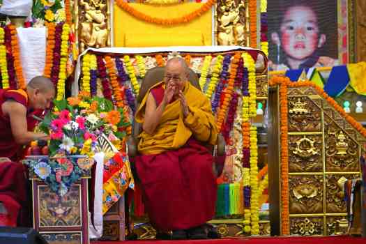 His Holiness arrival at Bylakuppe Jan2025